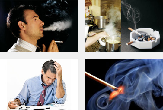 Tobacco smoke, or second-hand smoke